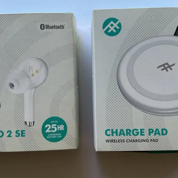 iFrogz Airtime Pro SE Wireless Earbuds Wireless Charging Pad NEW